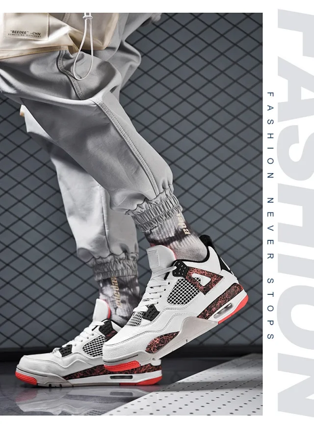 AJ4 White Cement University Blue Unisex Detail