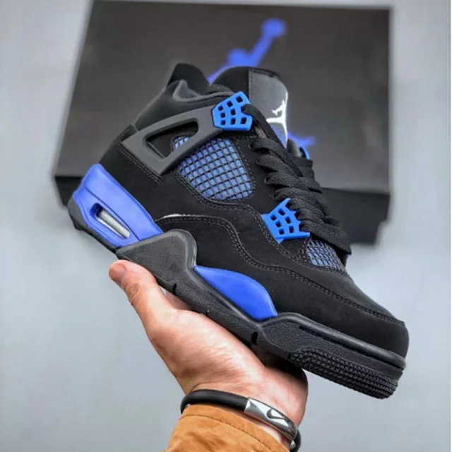 Unisex AJ4 Military Green Basketball Shoes Detail