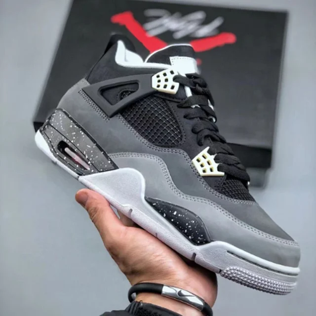 Unisex AJ4 Military Green Basketball Shoes Detail