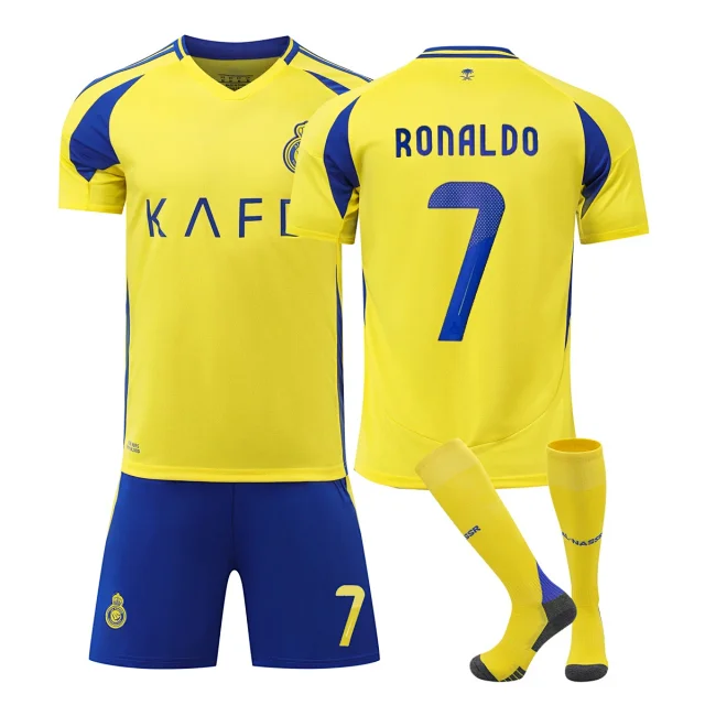 Al-Nassr CR7 Mane Training Kit Kids Detail