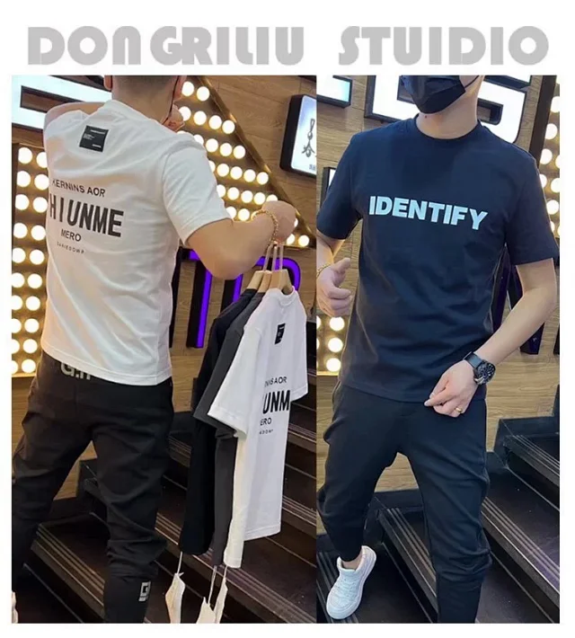 Men's 3D Letter Slim Fit Tee Detail