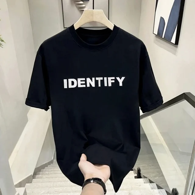 Men's Heavyweight Short Sleeve Tee Summer Detail