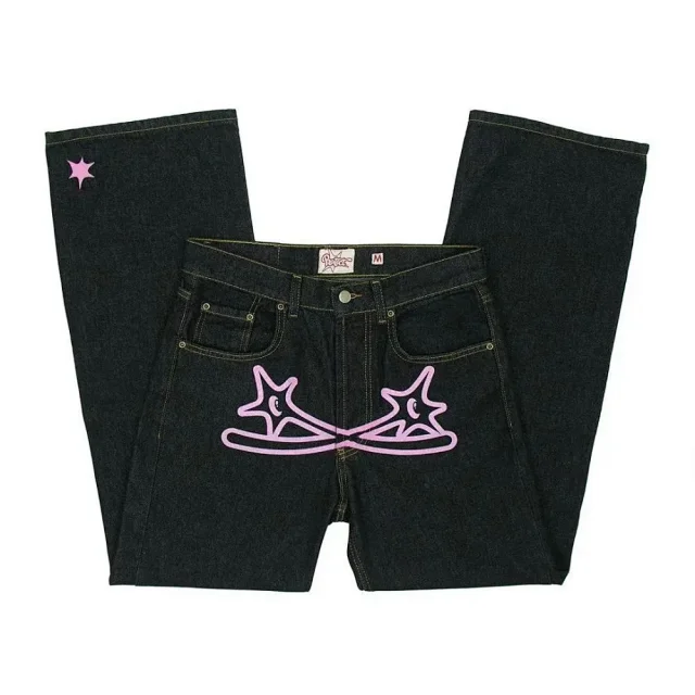 Urban Streetwear Slim-Fit Jeans Men Summer Detail