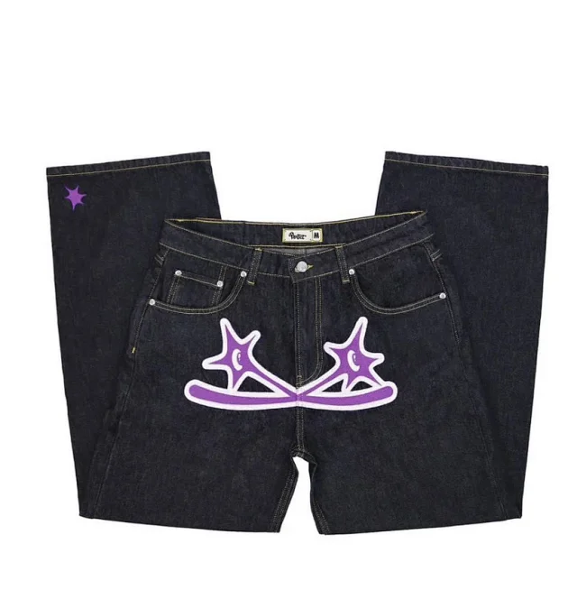 Urban Streetwear Slim-Fit Jeans Men Summer Detail