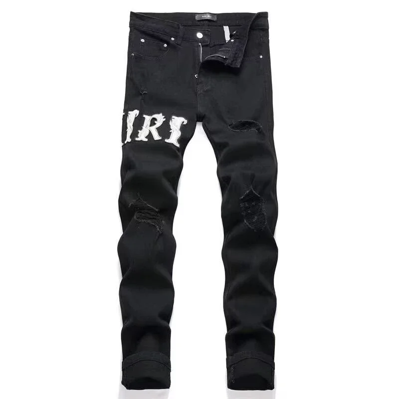 Men's Black Stretch Slim Jeans