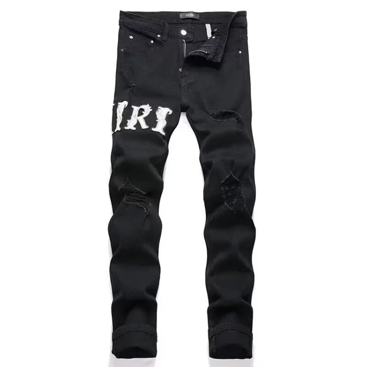 Men's Black Stretch Slim Jeans