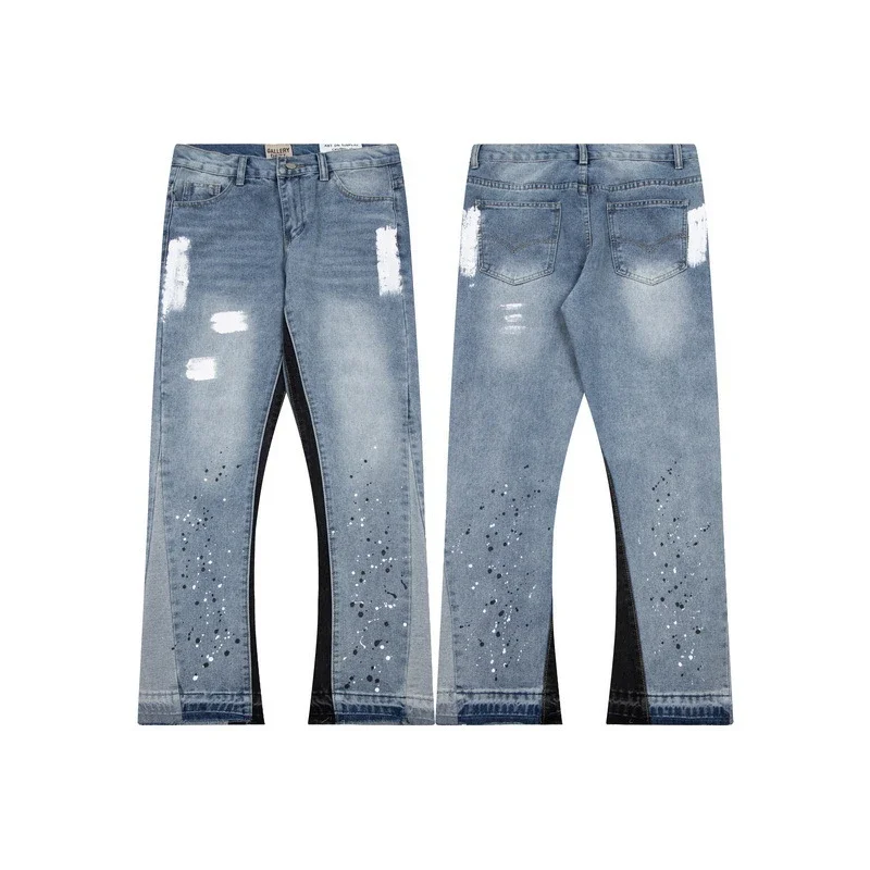 GALLERYDEPT Splatter Flared Jeans