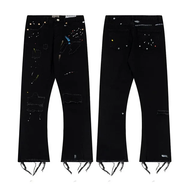 GALLERYDEPT Splatter Flared Jeans Detail