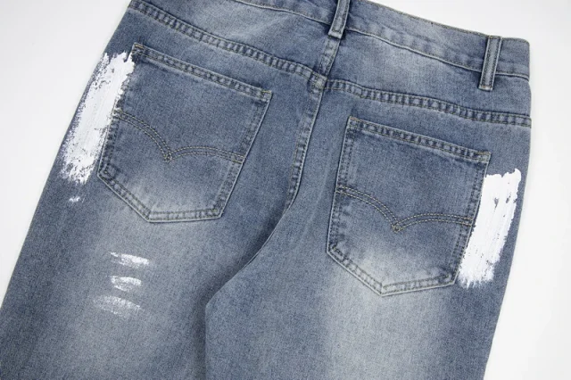 GALLERYDEPT Splatter Flared Jeans Detail