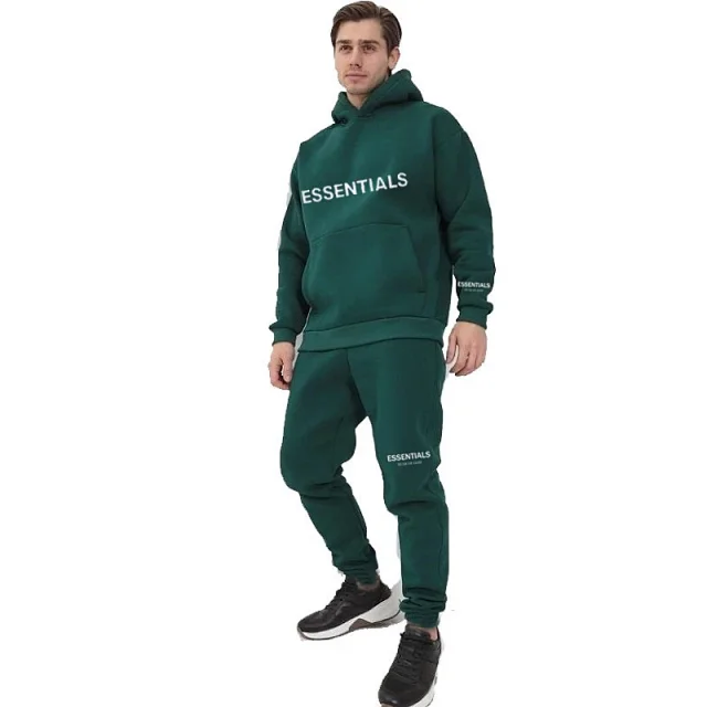 FER Essentials Logo Print Hoodie Set Detail
