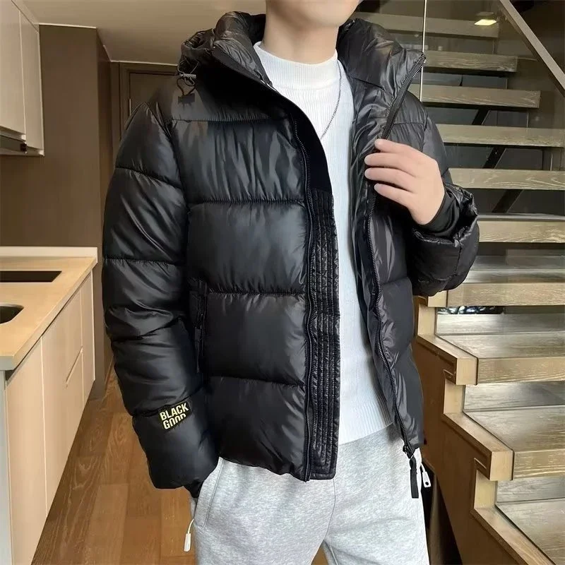 New Winter Insulated Black Gold Parka