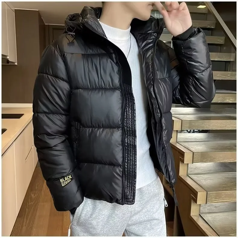 New Winter Insulated Black Gold Parka