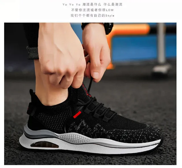 Men's Running Shoes Flyknit Casual Lightweight Detail