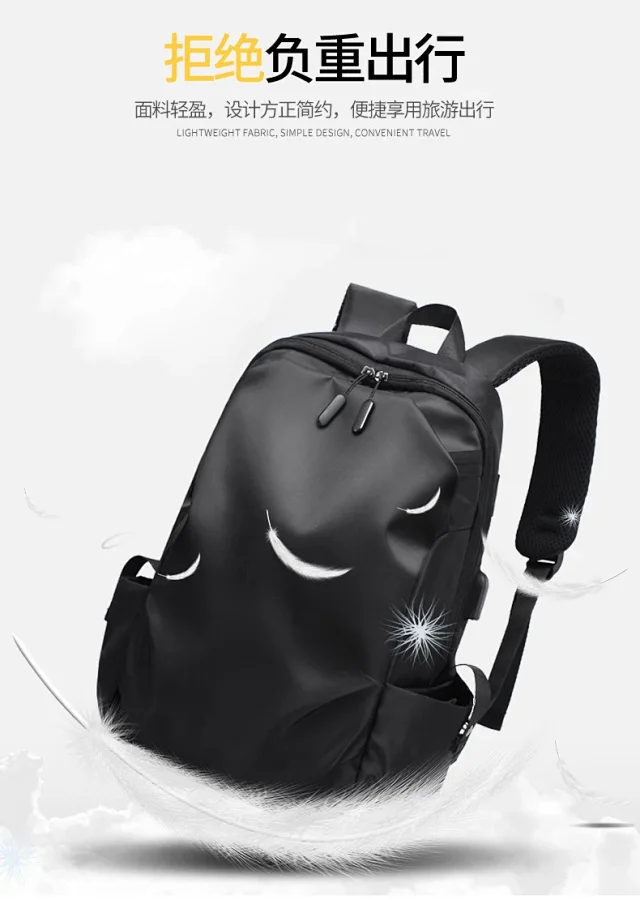 Water-Resistant Printed Travel Backpack Detail