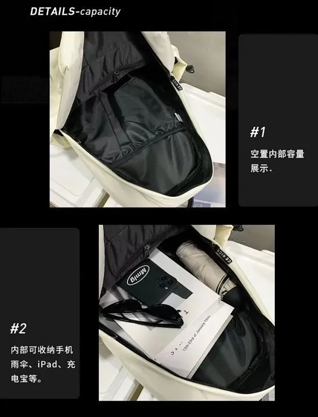 Unisex Durable Travel Backpack Detail
