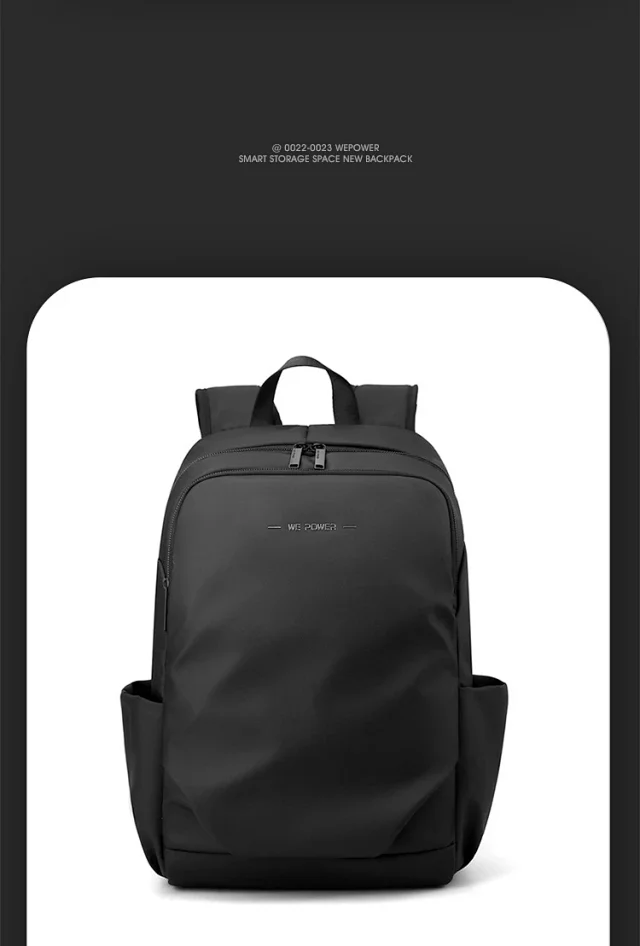 WEPOWER New Men's Large Laptop Backpack Detail