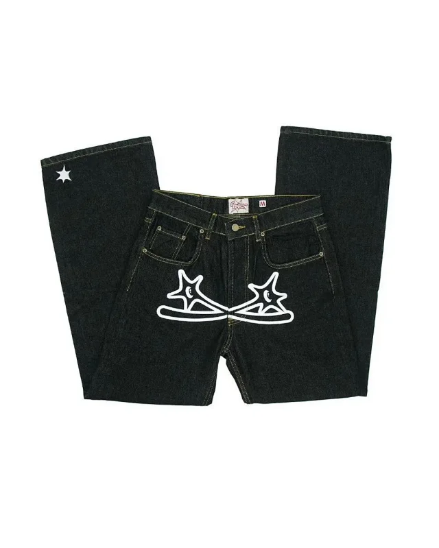 Urban Streetwear Slim-Fit Jeans Men Summer Detail