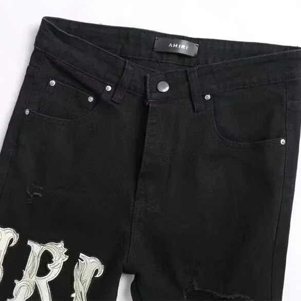 Men's Black Stretch Slim Jeans