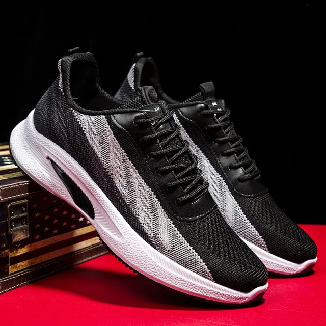 Men's Knit Mesh Versatile Running Sneakers Detail