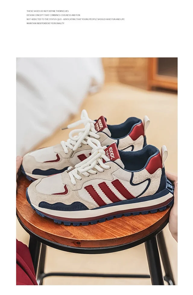 2025 Men's Spring Leather Dad Sneakers Detail