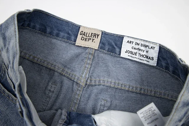 GALLERYDEPT Splatter Flared Jeans Detail