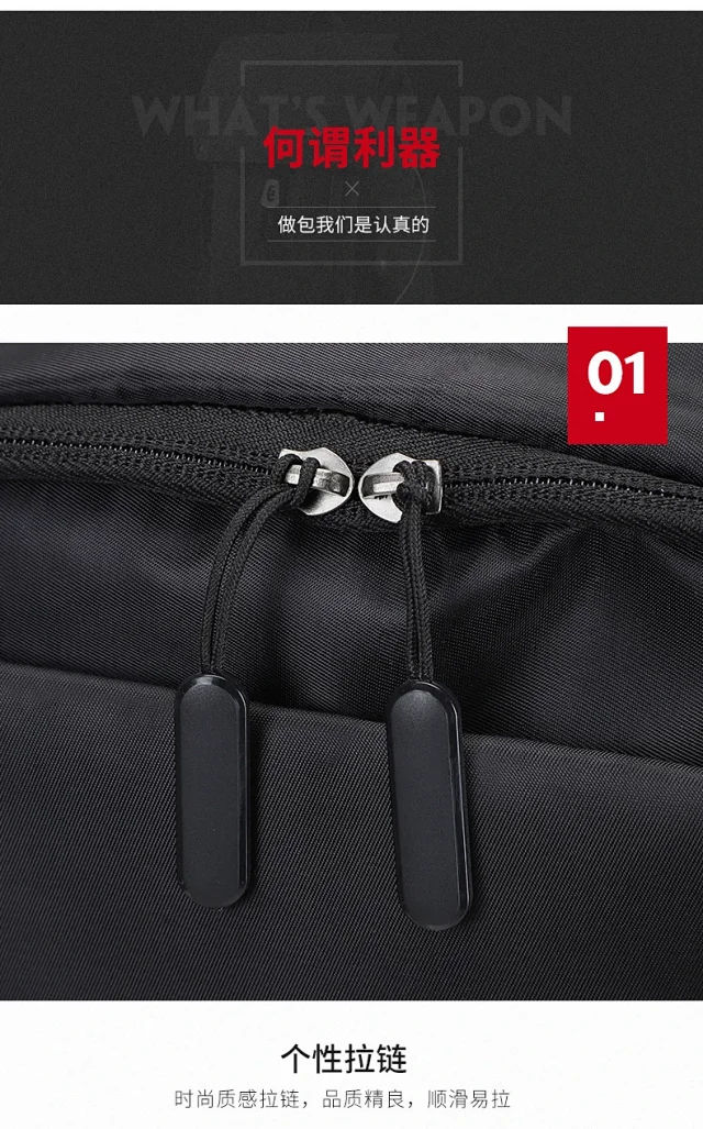 Water-Resistant Printed Travel Backpack Detail