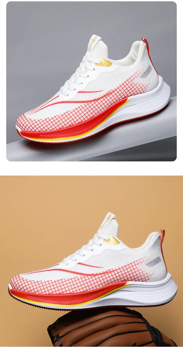 Summer Men's Breathable Mesh K-Style Sneakers Detail