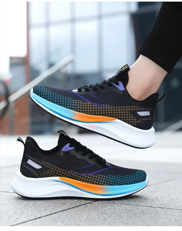 Summer Men's Breathable Mesh K-Style Sneakers Detail