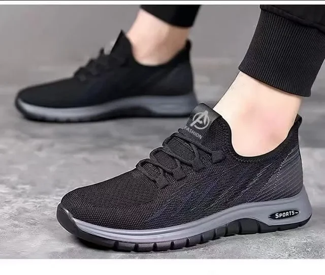 Men's Knit Slip-On Dad Shoes Detail