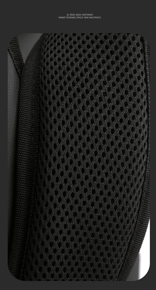 WEPOWER New Men's Large Laptop Backpack Detail