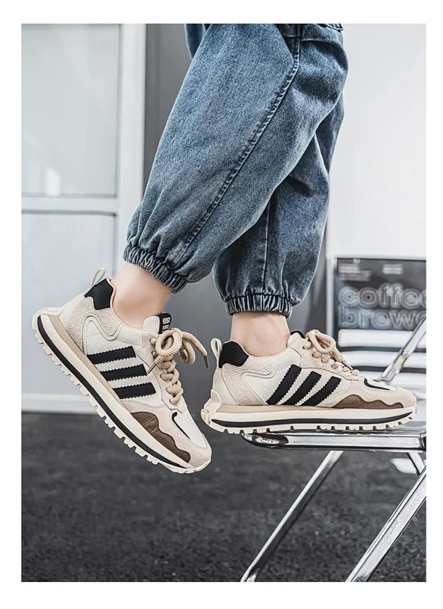2025 Men's Spring Leather Dad Sneakers Detail