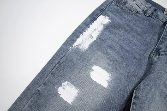 GALLERYDEPT Splatter Flared Jeans Detail