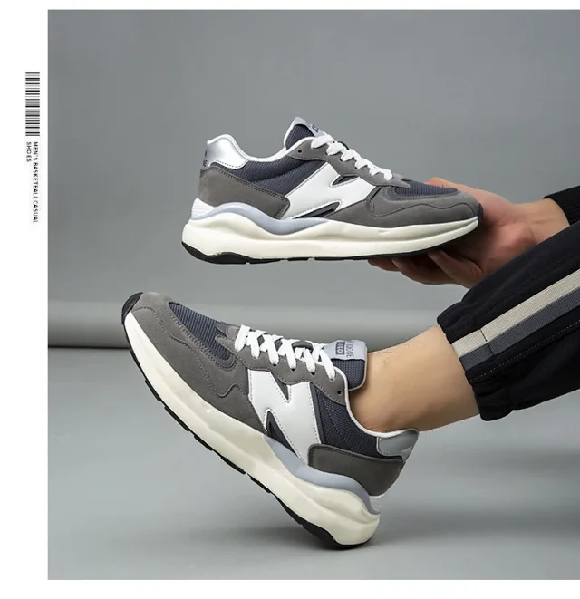Couple Trendy Platform Mesh Runners Detail