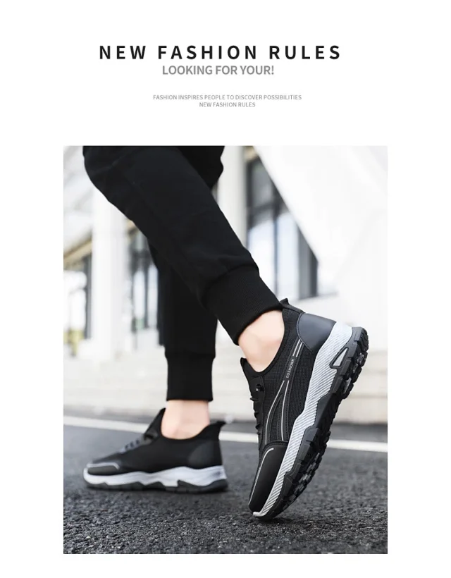 Men's Trendy Mesh Running Shoes 2025 Detail