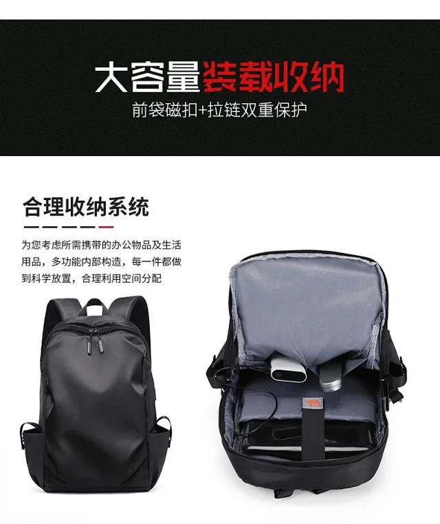 Water-Resistant Printed Travel Backpack Detail