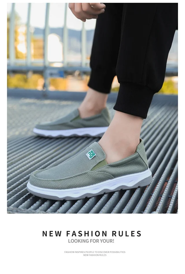 Men's Old Beijing Mesh Cloth Shoes Detail