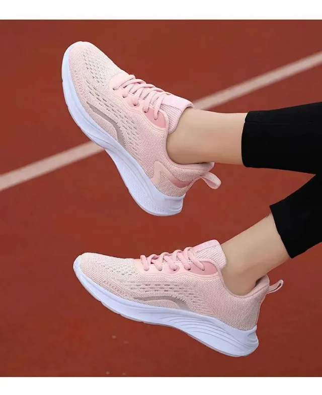 Women's Knit Mesh Low-Top Running Shoes Detail