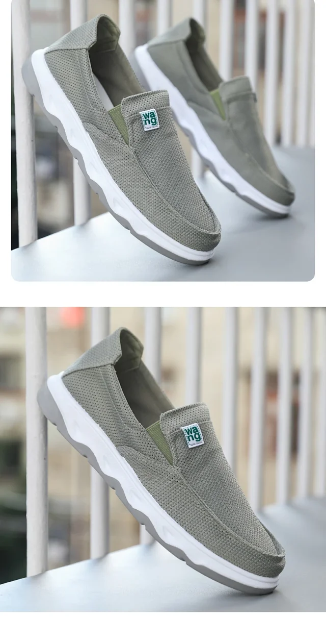 Men's Old Beijing Mesh Cloth Shoes Detail
