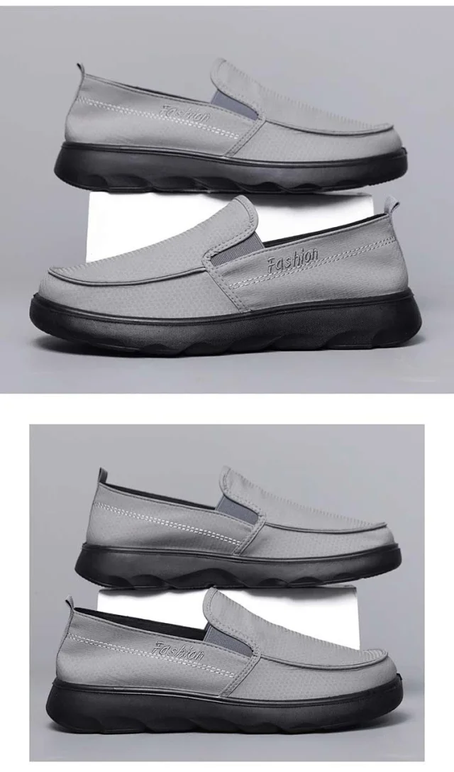 Beijing Cloth Driving Loafers, Breathable Summer Shoes for Men Detail