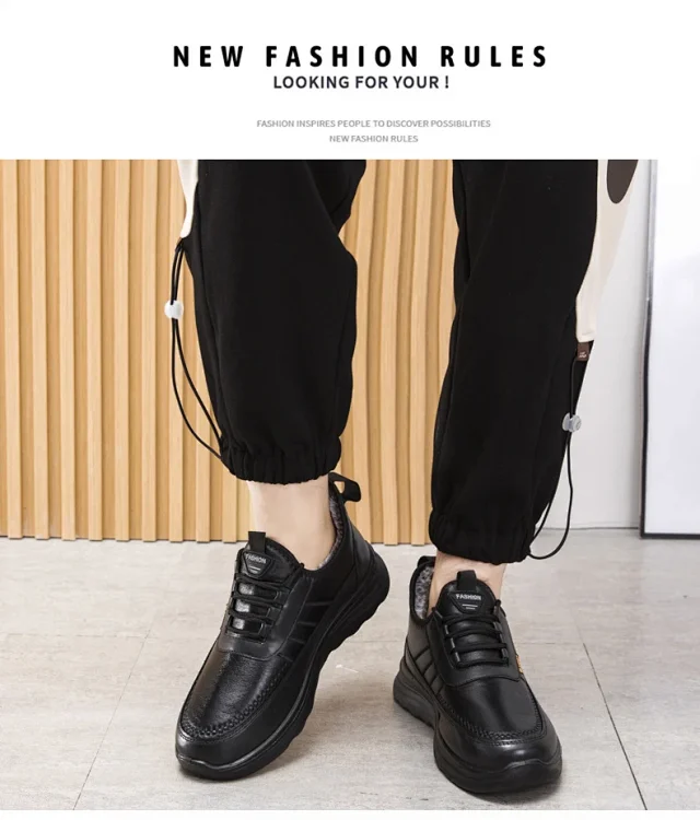 Unisex Fleece-Lined Light Sole Snow Boots Detail