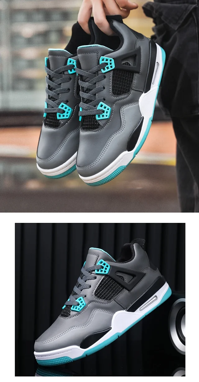 Men's Lightweight Lace-Up Comfort Basketball Shoes Detail