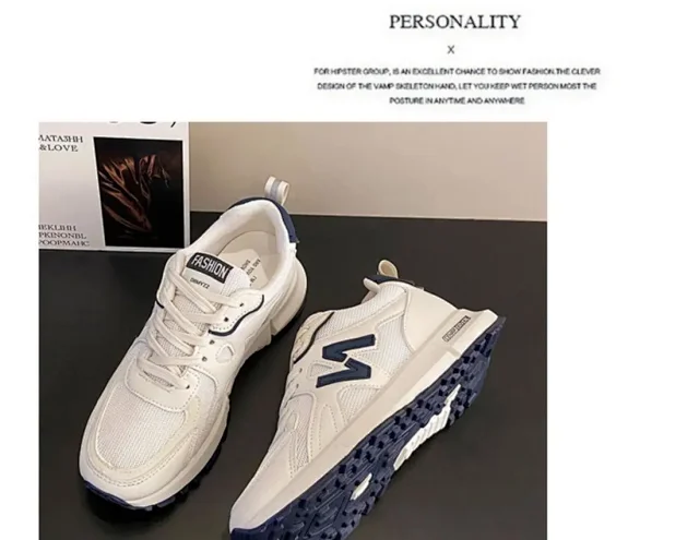 2025 Women's Lightweight Non-Slip White Athletic Sneakers Detail