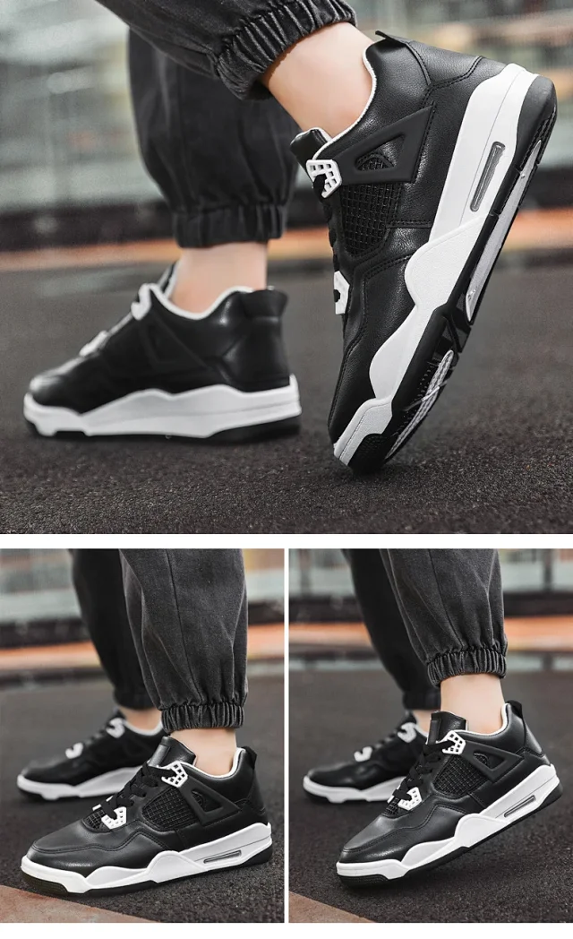 Men's Lightweight Lace-Up Comfort Basketball Shoes Detail
