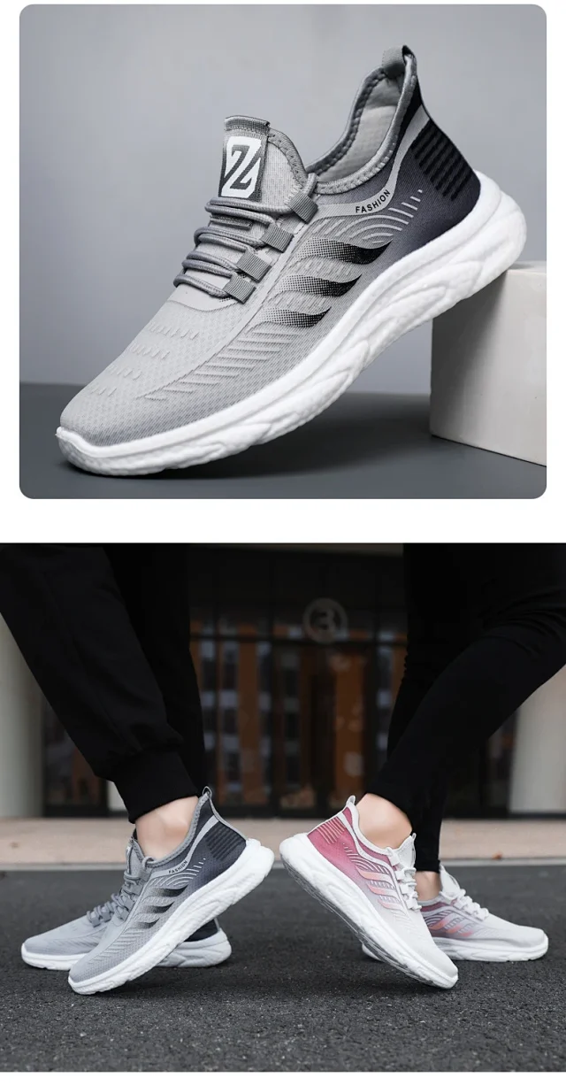Unisex Breathable Mesh Summer Casual Running Shoes Detail