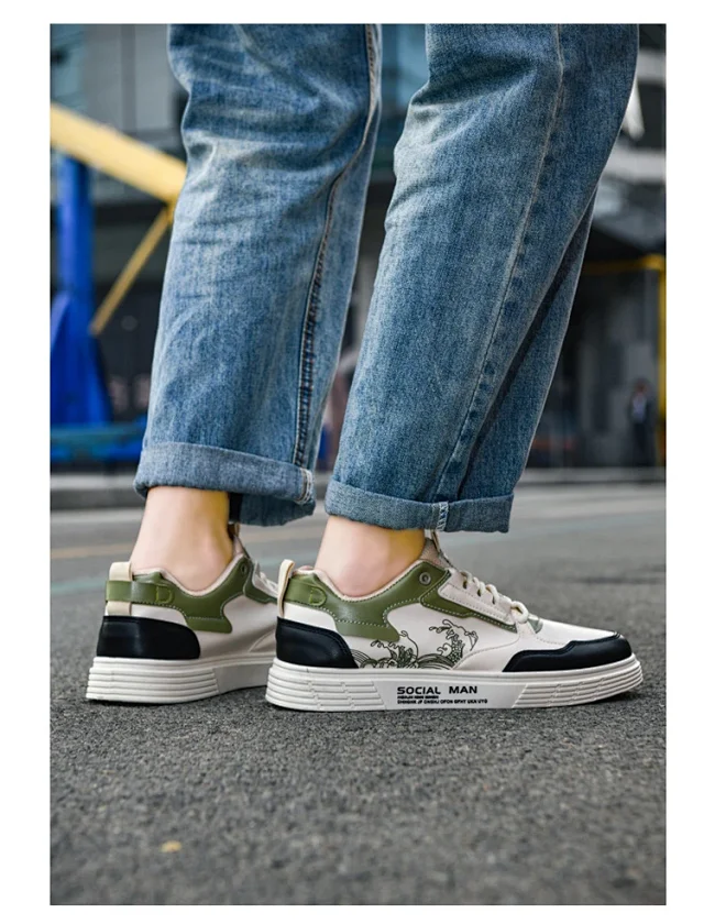 Men's Casual Fall Sneakers Lightweight Breathable Detail