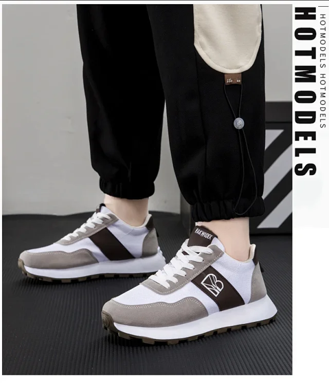 Men's Breathable Comfort Retro Colorblock Casuals Detail