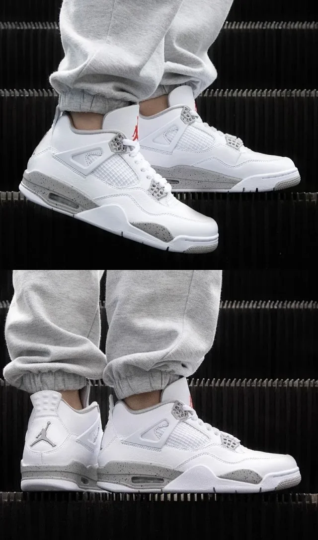 Authentic Youth Jordan 4 Couple Sneakers Detail