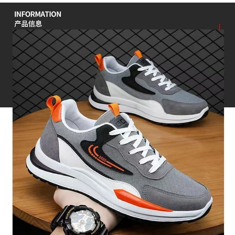 Men's Mesh Sports Sneakers - Breathable Oversize Korean Style