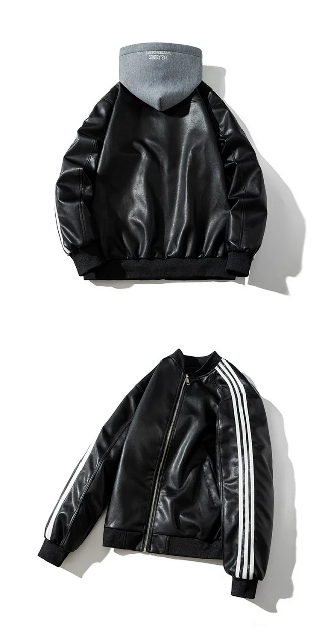 2025 PU Men's Retro Quilted Bomber Detail