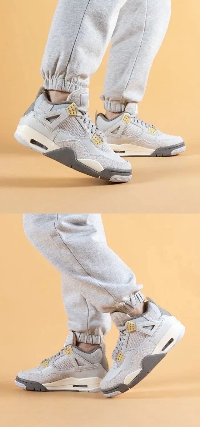 Authentic Youth Jordan 4 Couple Sneakers Detail